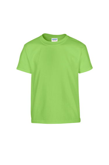 Gildan Childrens/Kids Plain Cotton Heavy T-Shirt - Lime