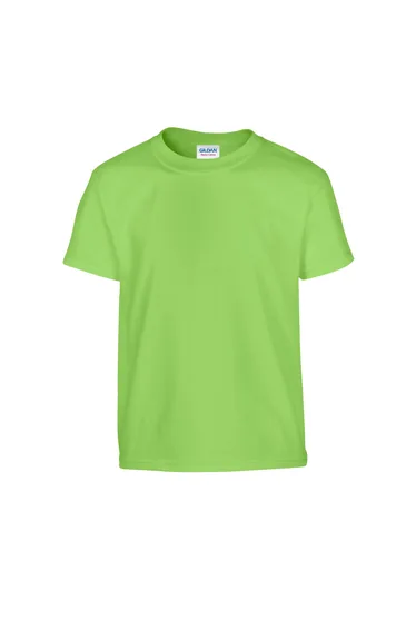 Gildan Childrens/Kids Plain Cotton Heavy T-Shirt - Lime