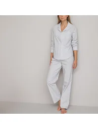 Striped Cotton Grandad Pyjamas