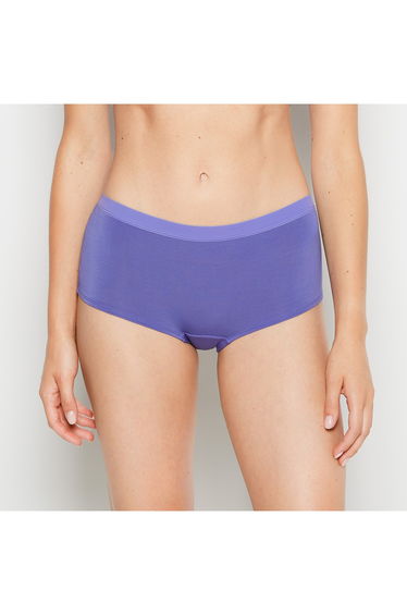 Boyshort Panty With Vanishing Trim in Purple Opulence