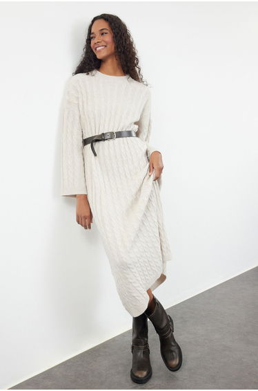 Stone Knitwear Hair Knit Dress