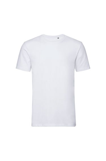 Russell Mens Authentic Pure Organic T-Shirt - White