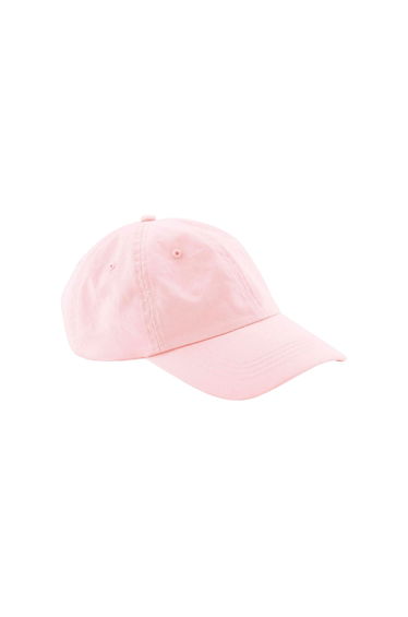 Beechfield Organic Cotton Panelled Baseball Cap - Powder Pink
