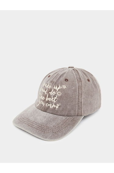 Embroidered Slogan Baseball Cap