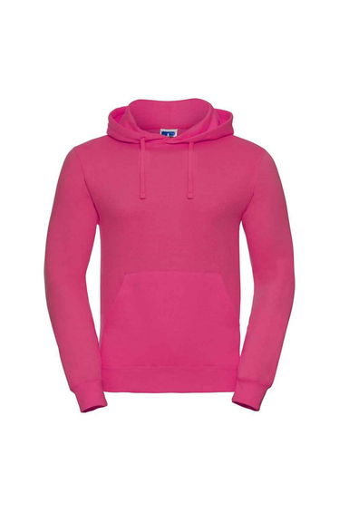 Russell Mens Plain Hoodie - Fuchsia