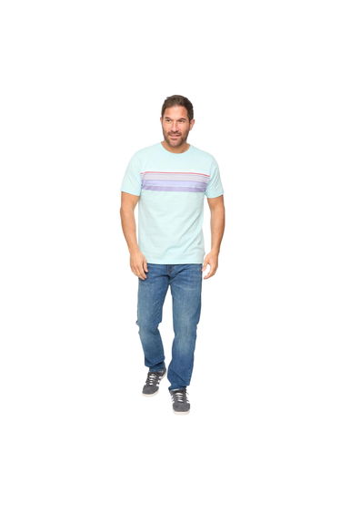 Bewley & Ritch Mens Laylen T-Shirt - Duck Blue Stripe