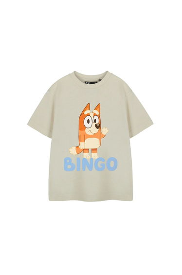 Bluey Childrens/Kids Bingo Short-Sleeved T-Shirt - Beige