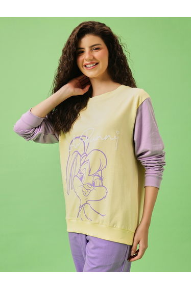 Lola Bunny Light Yellow Cotton Sweatshirt