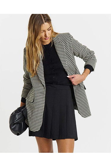 Simply Be Woven Pleated Mini Skirt