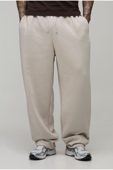 Tall Balloon Fit Saint Tropez Embroidered Jogger - stone