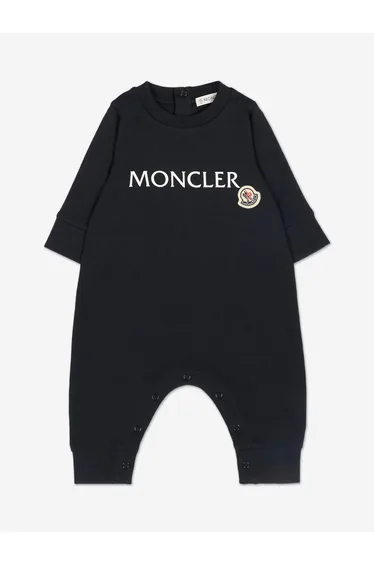 أفرول أطفال قصير بطبعة شعار - كحلي