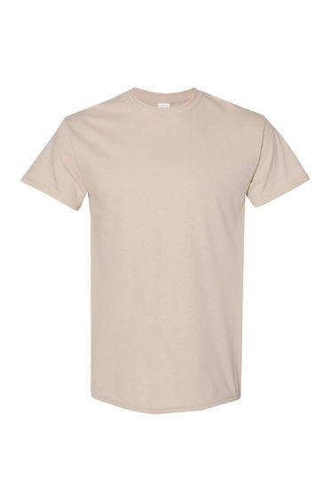 Gildan Mens Heavy Cotton Short Sleeve T-Shirt - Sand