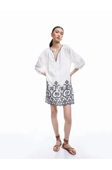 Ethnic Patterned Dress