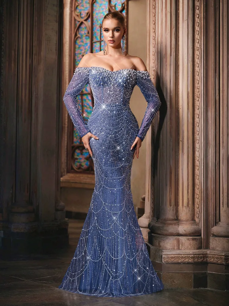 goddess formal dress Mac Duggal 68447