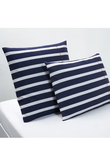 غطاء وسادة قطني مخطط