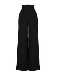 Pants - Black - Wide leg - 7