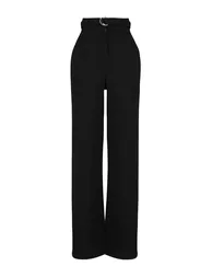 Pants - Black - Wide leg - 5