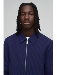 جاكيت بوهو مان كحلي بسحاب - 2