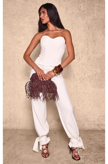 Cream Bust Underlay Corset Top Co-ord