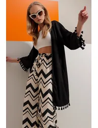 Kimono & Caftan - Black - Regular fit - 1
