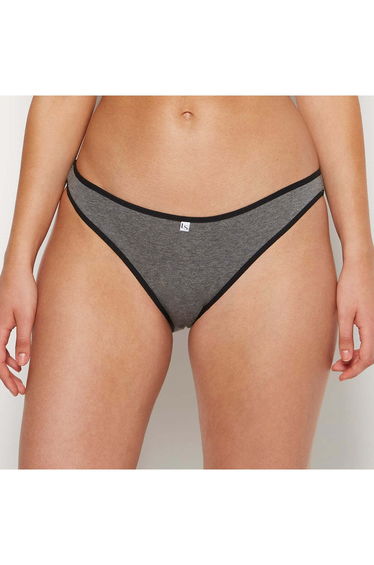 Bikini Panty in Tuxedo Heather