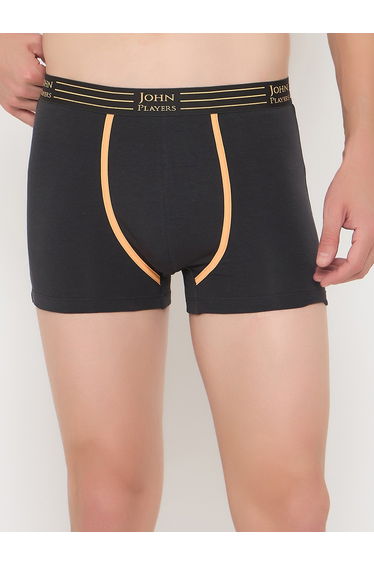 Pack of 2 - Solid Trunks with Striped Waistband