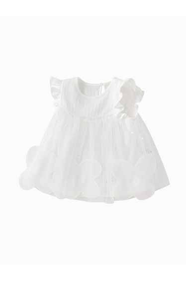 Girls' Top With Ruffled Tulle