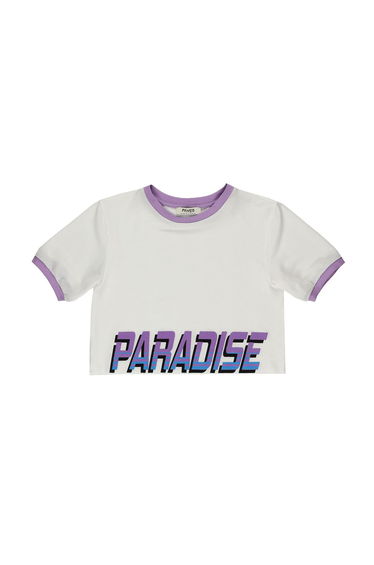 Girl's Printed Detailed T-shirt