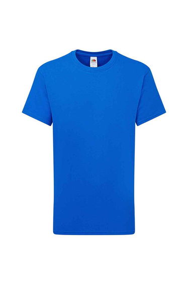 Fruit of the Loom Childrens/Kids Iconic 195 Plain T-Shirt - Royal Blue