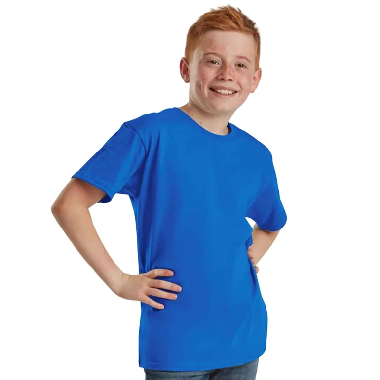 Fruit of the Loom Childrens/Kids Iconic 195 Plain T-Shirt - Royal Blue - 3