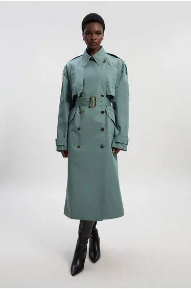 Relaxed Polished Trench Coat