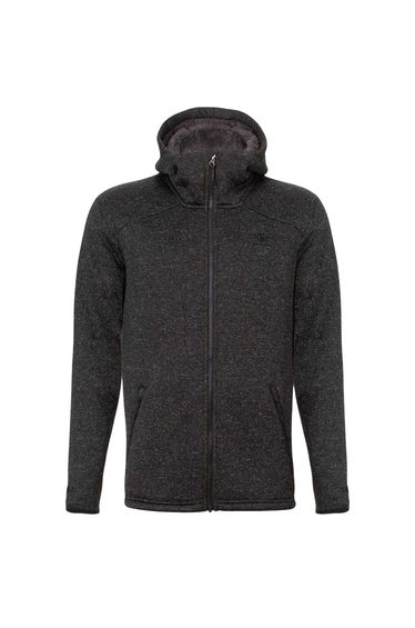 Karrimor Mens Orbit Polyester Full Zip Hoodie - Black Marl Marl