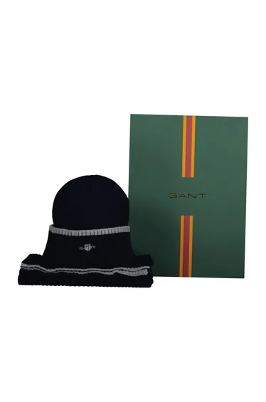 Essential Gift Hat And Scarf Set Blue