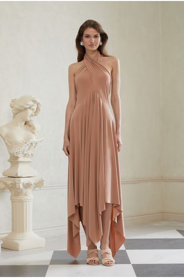 Infini Khaki Convertible Dress