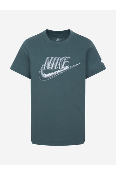 Boys Futura Metallic T-Shirt in Green
