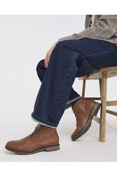 Penn Lace Up Boot Wide Fit
