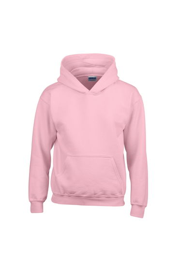 Gildan Childrens/Kids Heavy Blend Hooded Sweatshirt - Light Pink