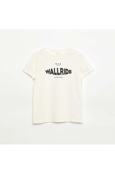 Printed Message T-Shirt WHITE