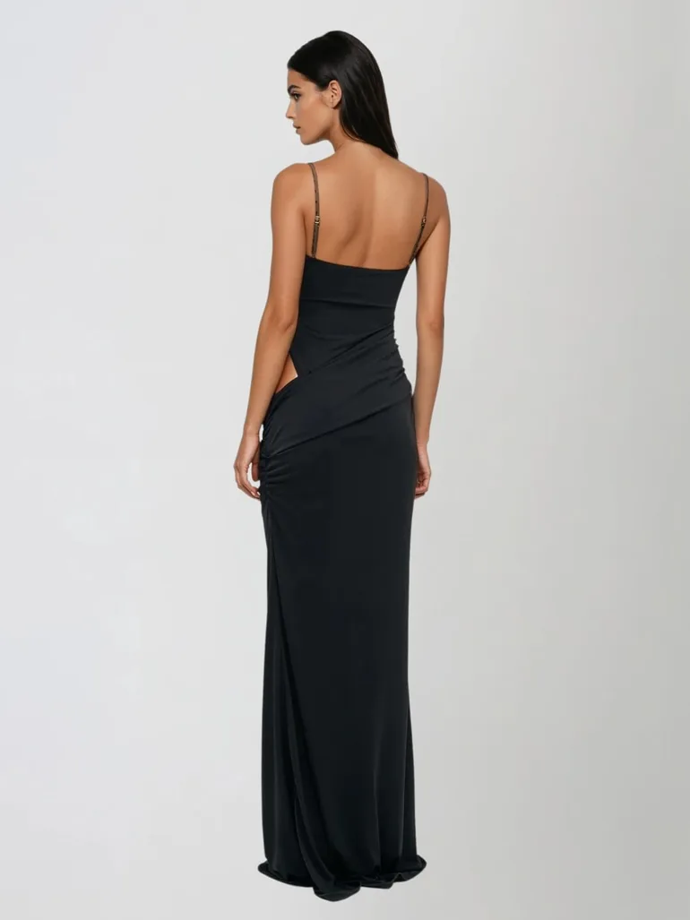 Rocheflux Spaghetti Cutout Maxi Dress - 2