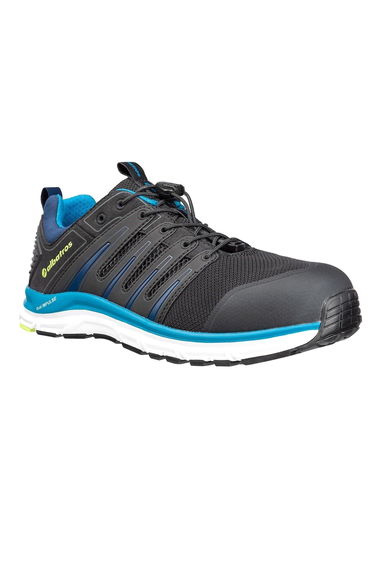 Albatros Mens AER55 Impulse Safety Trainers - Black/Petrol Blue/White