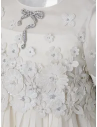 فستان بلون كريمي - 2