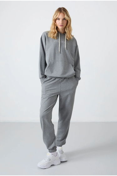 TOMMY Oversized Hooded Sweatshirt And Pants Set