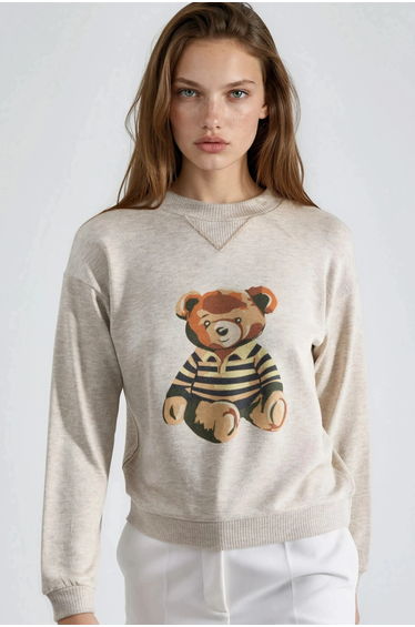BUSEM Printed Basic Sweatshirt