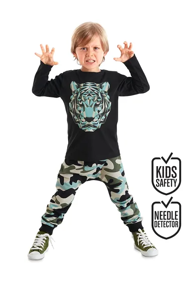 Camouflage Tiger Boys T-shirt Trousers Set