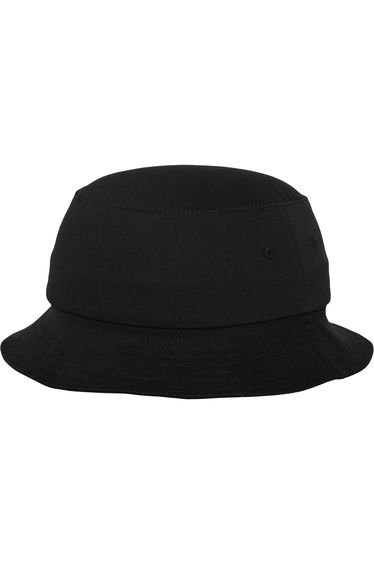 Flexfit By Yupoong Adults Unisex Cotton Twill Bucket Hat - Black