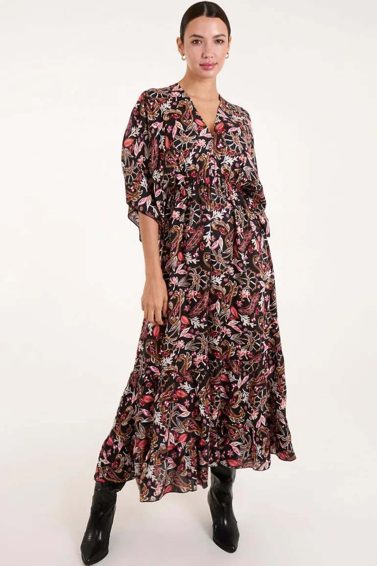 womens plaid maxi dress Twila Plaid Maxi Dress L