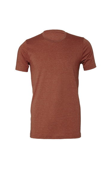 Bella + Canvas Adults Unisex Heather Cvc Short Sleeve T-Shirt - Heather Clay