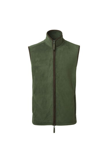 Premier Mens Artisan Fleece Gilet - Moss Green/Brown