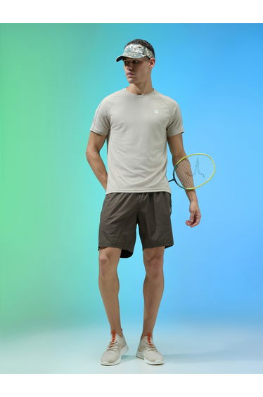 Men Solid Relaxed Fit Sports Shorts with TECHNOLITE