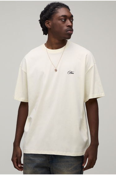 Oversized Monte Carlo Graphic T-Shirt - ecru